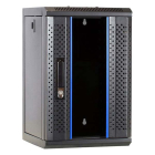 Patchkast 10 inch | 9U | 312 x 310 x 486 mm (Max. 30 kg, Veiligheidsglas, Inbouwdiepte 185 mm, Ongemonteerd)