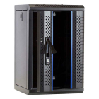 Alfaco Patchkast 10 inch | 9U | 312 x 310 x 486 mm (Max. 30 kg, Veiligheidsglas, Inbouwdiepte 185 mm, Ongemonteerd) 10-3309 DS10-3309 K090601523 - 2
