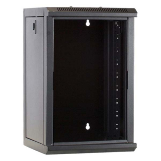 Alfaco Patchkast 10 inch | 9U | 312 x 310 x 486 mm (Max. 30 kg, Veiligheidsglas, Inbouwdiepte 185 mm, Ongemonteerd) 10-3309 DS10-3309 K090601523 - 3