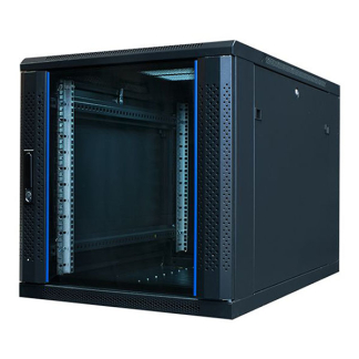 Alfaco Patchkast 19 inch | 12U | 600 x 1000 x 635 mm (Max. 800 kg, Veiligheidsglas, Inbouwdiepte 800 mm) 19-6012 DS6012 K090601525 - 1