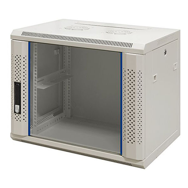 Alfaco Patchkast 19 inch | 12U | 600 x 450 x 635 mm (Max. 60 kg, Veiligheidsglas, Inbouwdiepte 365 mm) 19-6412W DS6412W K090601593 - 1
