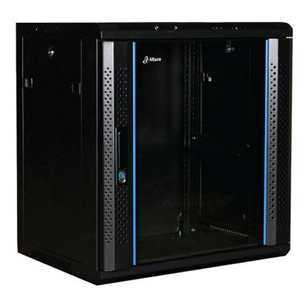 Alfaco Patchkast 19 inch | 12U | 600 x 450 x 635 mm (Max. 60 kg, Veiligheidsglas, Inbouwdiepte 365 mm) 19-6412 DS6412 K090601589 - 1