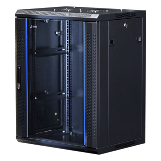 Alfaco Patchkast 19 inch | 15U | 600 x 450 x 820 mm (Max. 60 kg, Veiligheidsglas, Inbouwdiepte 365 mm) 19-6415 DS6415 K090601597 - 1