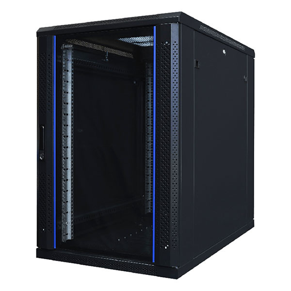 Alfaco Patchkast 19 inch | 18U | 600 x 800 x 1000 mm (Max. 800 kg, Veiligheidsglas, Inbouwdiepte 600 mm) 19-6818 DS6818 K090601537 - 1