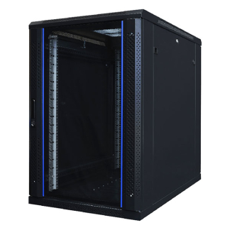 Alfaco Patchkast 19 inch | 18U | 600 x 800 x 1000 mm (Max. 800 kg, Veiligheidsglas, Inbouwdiepte 600 mm) 19-6818 DS6818 K090601537 - 1