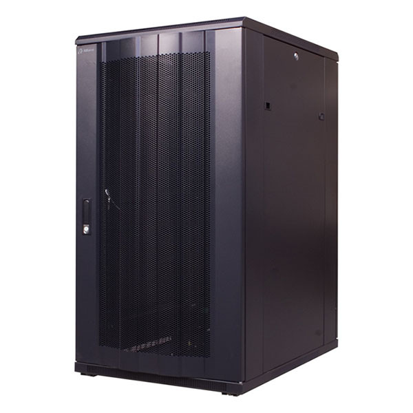 Alfaco Patchkast 19 inch | 22U | 600 x 600 x 1200 mm (Max. 800 kg, Geperforeerd, Inbouwdiepte 515 mm) 19-6622PP DS6622PP K090601546 - 1