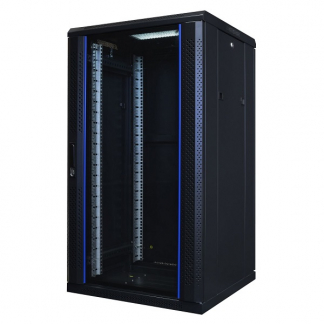 Alfaco Patchkast 19 inch | 22U | 600 x 600 x 1200 mm (Max. 800 kg, Veiligheidsglas, Inbouwdiepte 515 mm) 19-6622 DS6622 K090601545 - 1