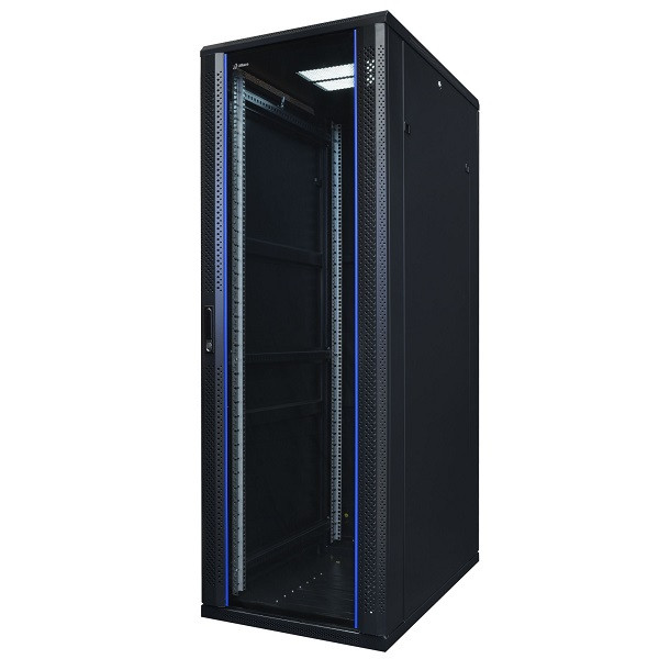Alfaco Patchkast 19 inch | 37U | 600 x 1000 x 1800 mm (Max. 800 kg, Veiligheidsglas, Inbouwdiepte 800 mm) 19-6037 DS6037 K090601567 - 1