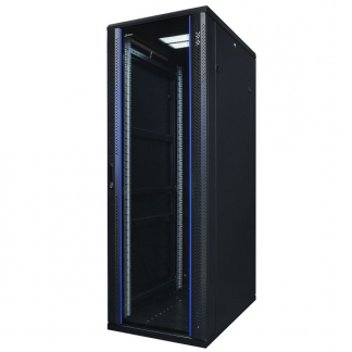 Alfaco Patchkast 19 inch | 37U | 600 x 1000 x 1800 mm (Max. 800 kg, Veiligheidsglas, Inbouwdiepte 800 mm) 19-6037 DS6037 K090601567 - 1