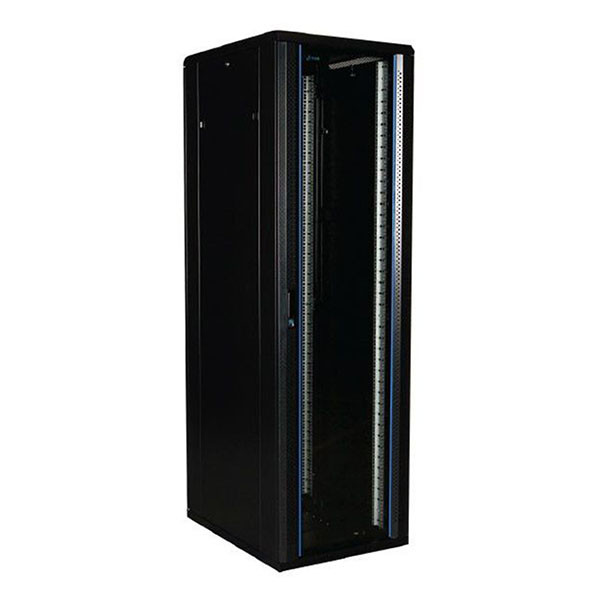 Alfaco Patchkast 19 inch | 42U | 600 x 800 x 2000 mm (Max. 800 kg, Veiligheidsglas, Inbouwdiepte 600 mm) 19-6842 DS6842 K090601579 - 1