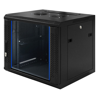 Alfaco Patchkast 19 inch | 6U | 600 x 450 x 370 mm (Max. 60 kg, Veiligheidsglas, Inbouwdiepte 365 mm) 19-6406 DS6406 K090601604 - 1