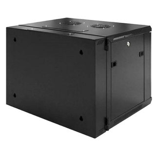 Alfaco Patchkast 19 inch | 6U | 600 x 600 x 370 mm (Max. 60 kg, Staal, Inbouwdiepte 515 mm, Zwart) 19-6606M-DOUBLE K090601610 - 2