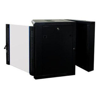 Alfaco Patchkast 19 inch | 6U | 600 x 600 x 370 mm (Max. 60 kg, Staal, Inbouwdiepte 515 mm, Zwart) 19-6606M-DOUBLE K090601610 - 3