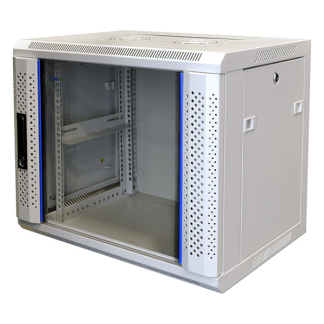 Alfaco Patchkast 19 inch | 9U | 600 x 450 x 500 mm (Max. 60 kg, Veiligheidsglas, Inbouwdiepte 365 mm) DS6409W K090601616 - 1