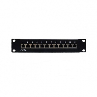 Alfaco Patchpaneel | 10 inch | 1U (Cat6 U/UTP, 12-poorts) 10-PKU-12D K090601739 - 1