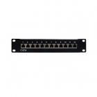 Patchpaneel - Cat6 U/UTP - 10 inch (12-poorts, 1U)