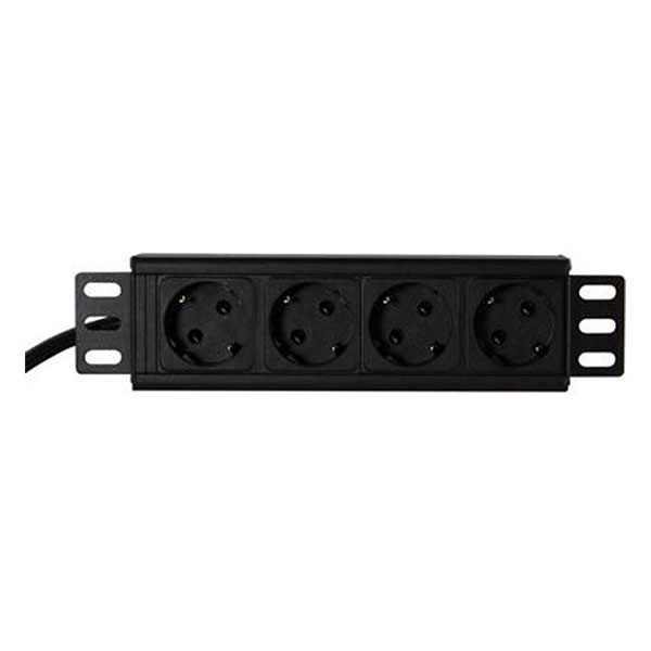 Alfaco Stekkerdoos | 10 inch | 1U (1.8 meter, 4-voudig) 10-33PDU4 DS10-4PDU K090601759 - 1
