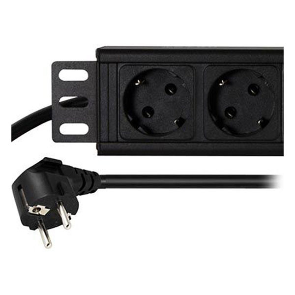 Alfaco Stekkerdoos | 10 inch | 1U (1.8 meter, 4-voudig) 10-33PDU4 DS10-4PDU K090601759 - 2