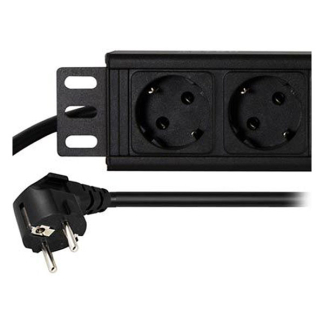 Alfaco Stekkerdoos | 10 inch | 1U (1.8 meter, 4-voudig) 10-33PDU4 DS10-4PDU K090601759 - 2