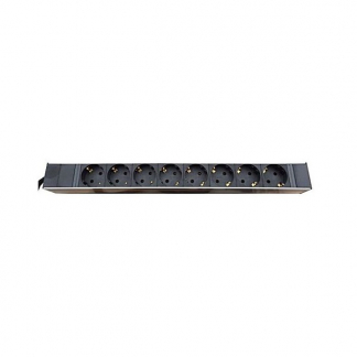 Alfaco Stekkerdoos | 19 inch | 1U (3 meter, 8-voudig, C14) 19-GT-80 K090601767 - 1