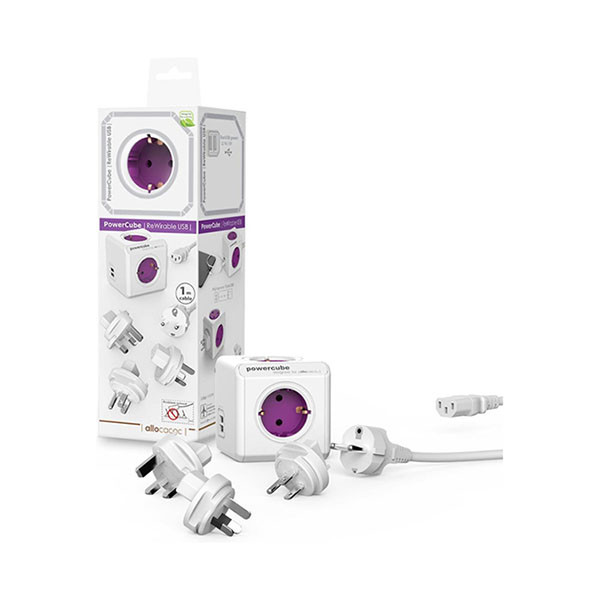Allocacoc Powercube | Allocacoc | 1 meter (4-voudig, 2 USB poorten) 0084568 A010813121 - 5