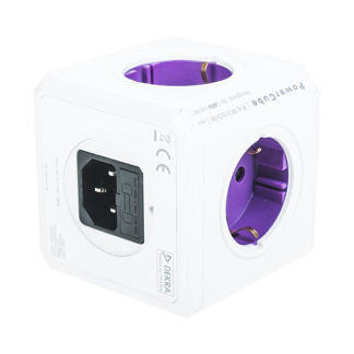 Allocacoc Stekkerdoos 4-voudig | Allocacoc (Powercube, 2 USB poorten) 0084568 K010813121 - 2