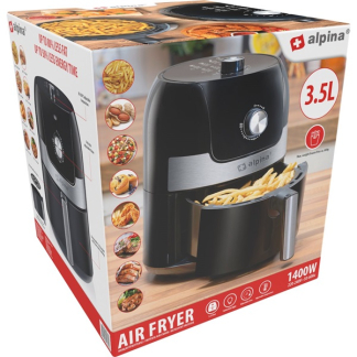 Alpina Airfryer | Alpina | 3.5 liter (1400W, Analoog) 871125224640 K170108191 - 