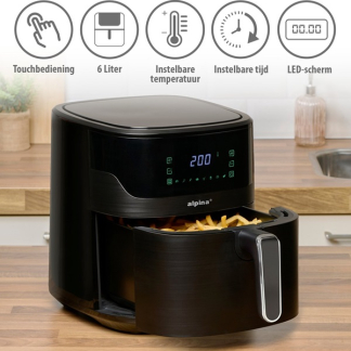 Alpina Airfryer | Alpina | 6 liter (1600W, Digitaal) 871125227218 K170108228 - 2