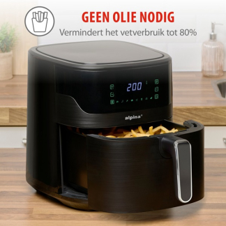 Alpina Airfryer | Alpina | 6 liter (1600W, Digitaal) 871125227218 K170108228 - 6