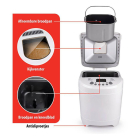 Alpina Broodbakmachine | Alpina (Timer, 12 bakprogramma’s, 600W, Inclusief receptenboek) 871125226523 K170108196 - 4