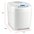 Alpina Broodbakmachine | Alpina (Timer, 12 bakprogramma’s, 600W, Inclusief receptenboek) 871125226523 K170108196 - 2