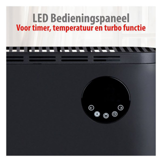 Alpina Convectorkachel | Alpina (2000W, 3 standen, Ruimtes tot 20m², Zwart) 871125235598 K170101281 - 3