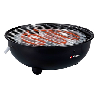 Alpina Elektrische BBQ | Alpina | Ø 30 cm (1250W, Zwart, Tafelbarbecue) 18208 K170105233 - 1