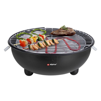 Alpina Elektrische BBQ | Alpina | Ø 30 cm (1250W, Zwart, Tafelbarbecue) 18208 K170105233 - 2
