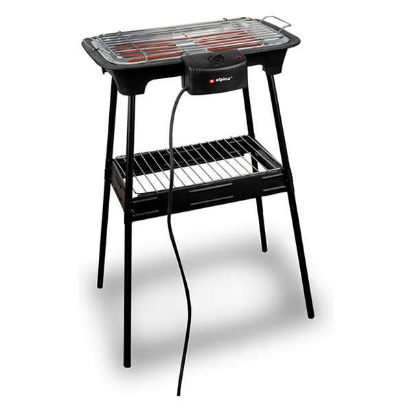 Alpina Elektrische BBQ | Alpina | 45 x 35 cm (2000W, 2-in1, Verstelbare poten) 18209 K170105232 - 1