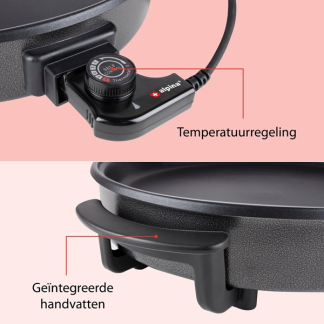 Alpina Elektrische Hapjespan | Alpina | Ø 40 cm (1500W, Anti aanbak, temperatuurregelaar) 871125218202 K170108235 - 4