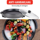 Alpina Elektrische Hapjespan | Alpina | Ø 40 cm (1500W, Anti aanbak, temperatuurregelaar) 871125218202 K170108235 - 5