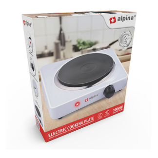 Alpina Elektrische kookplaat | Alpina | 1 pits (6 standen, 1000W) 871125226525 K170105178 - 2