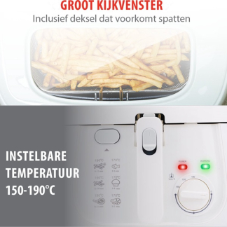 Alpina Frituurpan | Alpina | 2.5 liter (1800W, 1 frituurmand, Kijkvenster) 871125224521 K170108230 - 3