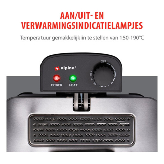 Alpina Frituurpan | Alpina | 31 x 34 x 25 cm (5 liter, Dubbel, 2000W, 2 frituurmanden) 871125223163 K170108197 - 5