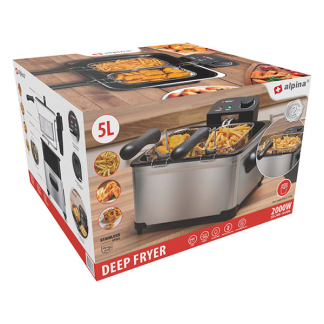 Alpina Frituurpan | Alpina | 31 x 34 x 25 cm (5 liter, Dubbel, 2000W, 2 frituurmanden) 871125223163 K170108197 - 4