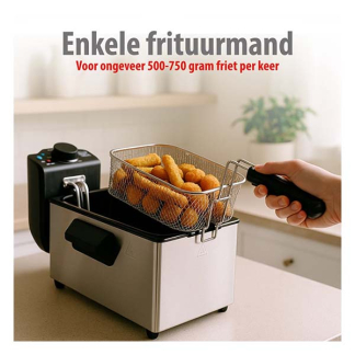 Alpina Frituurpan | Alpina | 3 liter (2000W, RVS) 871125218188 K170101243 - 7
