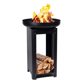 Alpina Houtskool BBQ | Alpina | 3-in-1 (Teppanyaki bakplaat, Tuinhaard, Opslag voor brandhout) 871125219335 871125229074 K170109110 - 2