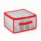 Alpina Kerstballen opbergbox | Alpina | 30 x 30 x 15 cm (Rood/Wit) 871125258683 K151000590 - 1