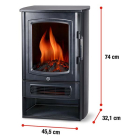 Alpina Sfeerhaard | Alpina (1000/2000W, Vrijstaand, Ruimtes tot 20 m²) 871125224848 K170101241 - 7