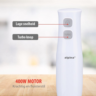 Alpina Staafmixer set | Alpina (400W, Hakmolen, Garde, Pureerstaf) 871125223092 K170108240 - 8