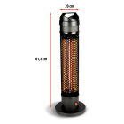 Alpina Terrasverwarmer | Alpina | Staand (800W, IP44, 2 tot 3 m) 871125218782 K170101193 - 3