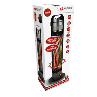 Alpina Terrasverwarmer | Alpina | Staand (800W, IP44, 2 tot 3 m) 871125218782 K170101193 - 2