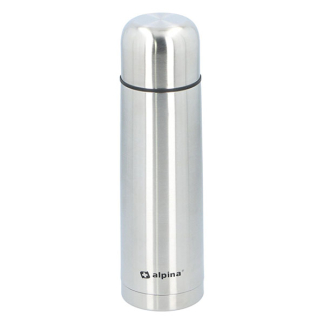 Alpina Thermosfles | Alpina | 1 liter (Dubbelwandig, Inclusief beker, RVS) 871125218666 K170105175 - 1