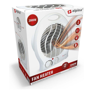 Alpina Ventilatorkachel | Alpina (2000W, Ruimtes tot 22 m², Wit) 871125218211 K170101190 - 2